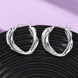 Латунные серьги-кольца, с 316 штифтов из нержавеющей стали, без никеля 