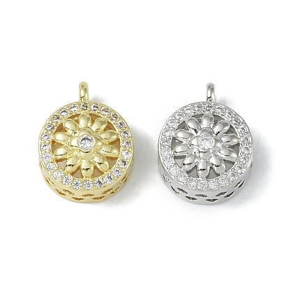 Поручни из латуни с покрытием из латуни, микро паве, кубический цирконий, петля под залог, долговечный, без свинца и без кадмия, плоско-круглые