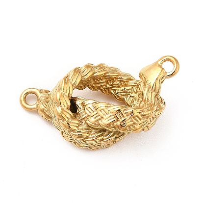 Ion Plating(IP) 304 Stainless Steel Connector Charms, Rope Links