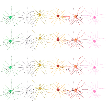 24 piezas 6 colores señuelo blando de TPE con forma de dado, señuelo de pesca