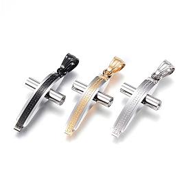 304 Stainless Steel Pendants, Cross