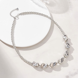 Пластиковые самородки ccb и круглые бусины для женщин, с 304 концевыми цепями из нержавеющей стали