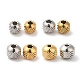 201 Stainless Steel Bead, Round