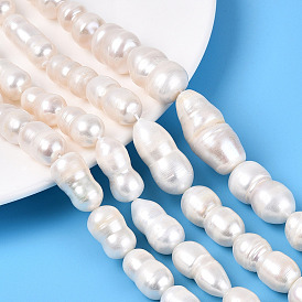 Натуральный жемчуг в стиле барокко кеши, зарождающаяся жемчужина, желобчатый, число 8