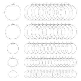 304 подвески из нержавеющей стали, обручание серьги, кольцо