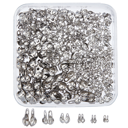 300 шт. 6 стиль 304 наконечники из нержавеющей стали, Калотте заканчивается, крышка раскладушки