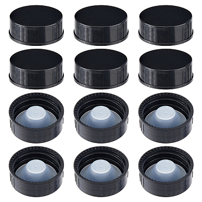 Пластиковая 28 зубчатая крышка от бутылки с внутренней пробкой воронки, герметичная крышка, для эфирного масла пустой многоразовый флакон