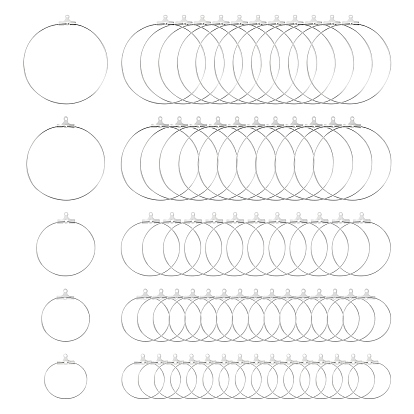 304 подвески из нержавеющей стали, обручание серьги, кольцо