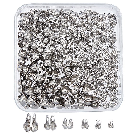 300 шт. 6 стиль 304 наконечники из нержавеющей стали, Калотте заканчивается, крышка раскладушки