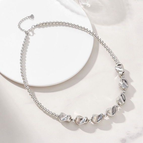 Пластиковые самородки ccb и круглые бусины для женщин, с 304 концевыми цепями из нержавеющей стали