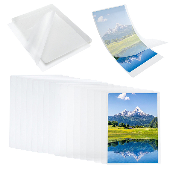 100шт. ламинирующая пленка для ПЭТ, защитные листы для фотографий, для горячего ламинатора, прямоугольные
