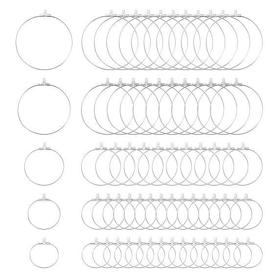 304 подвески из нержавеющей стали, обручание серьги, кольцо