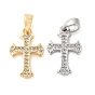 Латунные микро проложить кубического циркония подвески, без кадмия, без никеля и без свинца, крест прелести