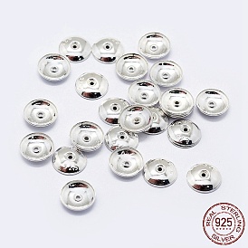 925 casquettes de perles en argent sterling, apetalous, avec cachet 925