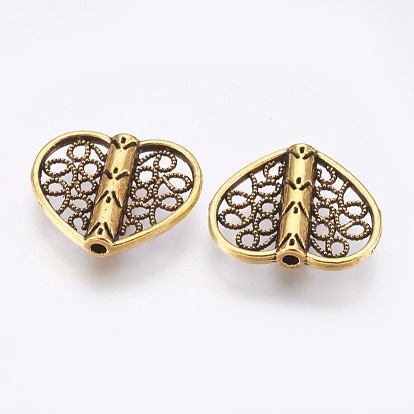 Tibetan Style Alloy Beads, Heart