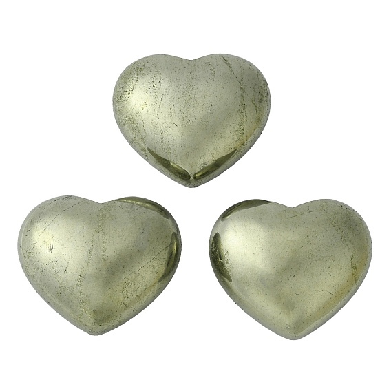 Natural Pyrite Palm Stones, Healing Stone for Reiki Balancing