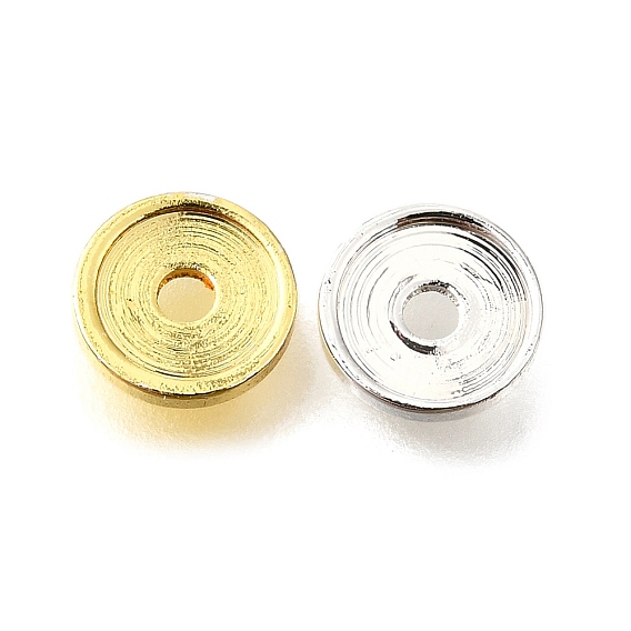 Плоские круглые латунные бусины, стойки покрытие, долговечный