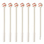 8Pcs Ball Series Cartoon Stainless Steel Pens