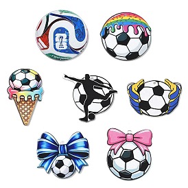 Печатные акриловые подвески, прелести футбола