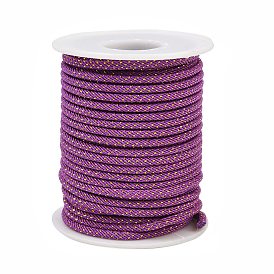 Cordon rond en nylon de Milan avec fil métallique