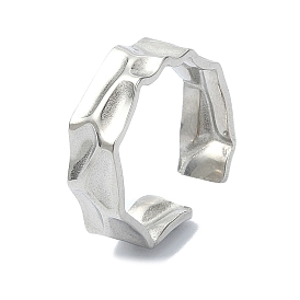 304 Stainless Steel Cuff Rings for Women