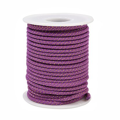 Cordon rond en nylon de Milan avec fil métallique