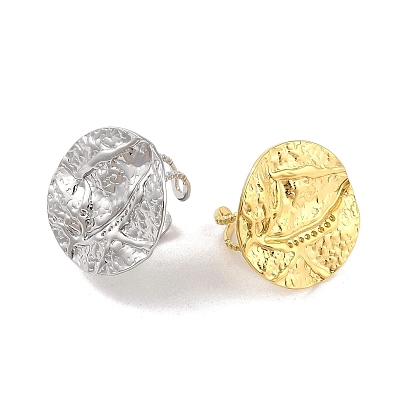 Кованое круглое 304 открытое кольцо-манжета из нержавеющей стали для женщин и мужчин