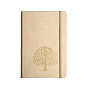 8.43 x 5.79" PU Leather Notebook, A5 Elastic Band Diary Notebook, Rectangle with Tree of Life Pattern