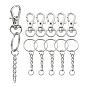 Набор для изготовления брелка своими руками, включая застежки-лобстеры из сплава с поворотным механизмом, железа отделились брелоки, Кольца прыжок