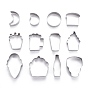 Stainless Steel Mixed Shape Cookie Candy Food Cutters Molds, for DIY, Kitchen, Baking, Kids Birthday Party Supplies Favors