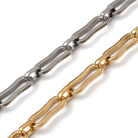 304 цепи прямоугольные звенья нержавеющие, несварные, ионное покрытие (ip)