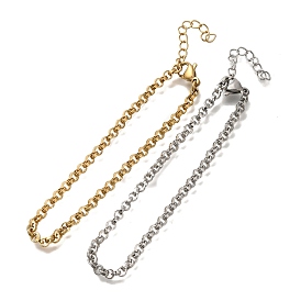 304 трос из нержавеющей стали цепи браслеты