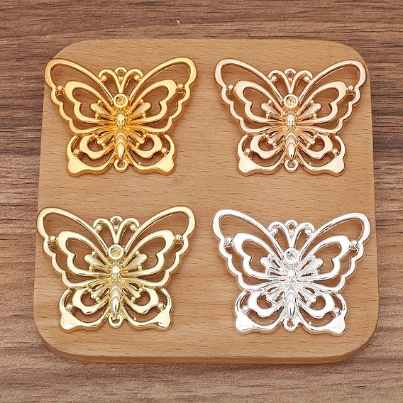Сплавочные подвески для размещения стразов, бабочка