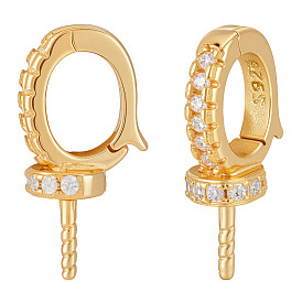 2 шт. 925 подвески из стерлингового серебра с хрустальными стразами, за половину пробурено бисера, овальные