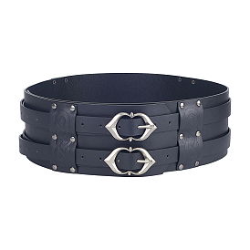 Винтажные ремни викингов из искусственной кожи и сплава для мужчин.