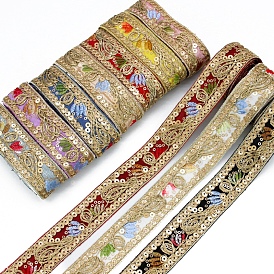 Polyester Embroidery Ribbon, Clothing Ornament