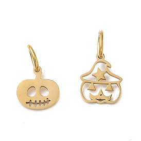 Тема Хэллоуина 304 подвески из нержавеющей стали, золотые
