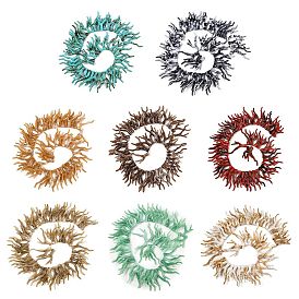 Нити бусин из непрозрачного акрила, имитирующие кораллы, самородки, два тона