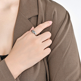 Сердце 304 кольца из нержавеющей стали для женщин