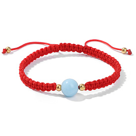 Adjustable Glow-in-the-Dark Beaded Bracelet for Couples - Simple and Elegant Handmade Gift