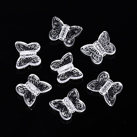 Прозрачные пластиковые бусины, бабочка