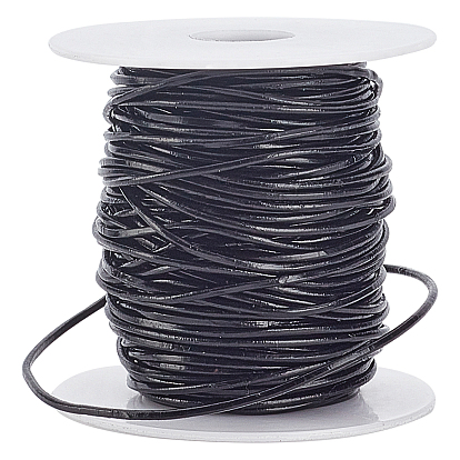 25ярдов круглого шнура из коровьей кожи, с пластиковыми бобин, кожаный шнурок для браслетов ожерелья