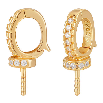 2 шт. 925 подвески из стерлингового серебра с хрустальными стразами, за половину пробурено бисера, овальные