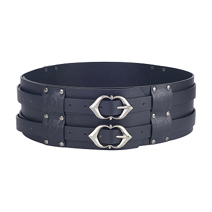 Винтажные ремни викингов из искусственной кожи и сплава для мужчин.