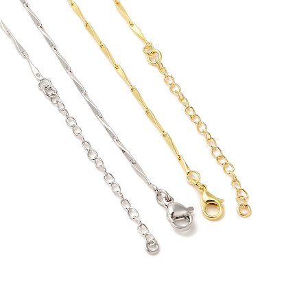 Ожерелья из латунных цепочек с витыми звеньями