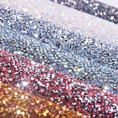 Resin Rhinestone Table Mat Pads, Foldable Manicure Tools, Rectangle