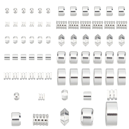 60шт 10 стиль латунные бусины, долговечный, разнообразные