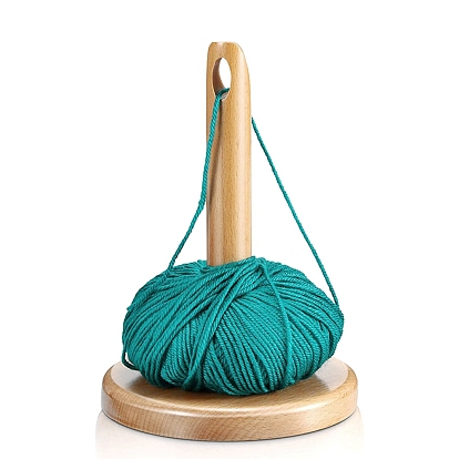 Wood Yarn Holders, Wool Yarn Holder Frame with Hole, Yarn Thread Stand Holder for Knitting Crochet Yarn Skein