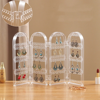 Clear Acrylic Folding Earring Stand  JEWELLERY DISPLAY STANDS  Over the  Rai