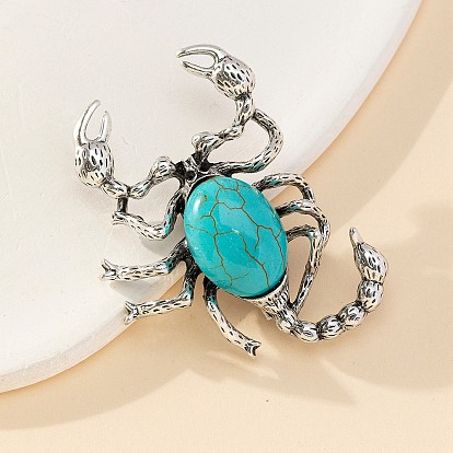 Gemstone Brooches, Scorpio